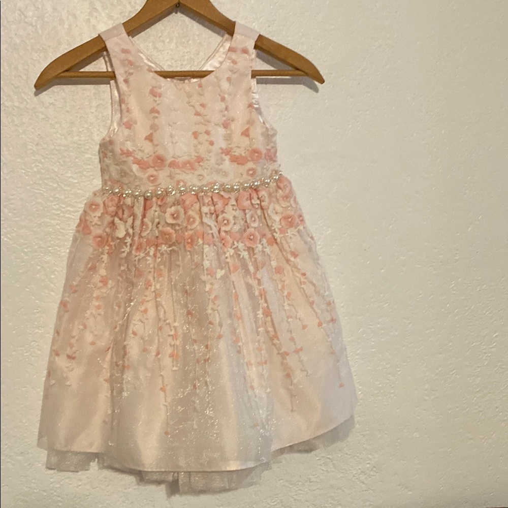 American Princess Pink and White Floral Dress